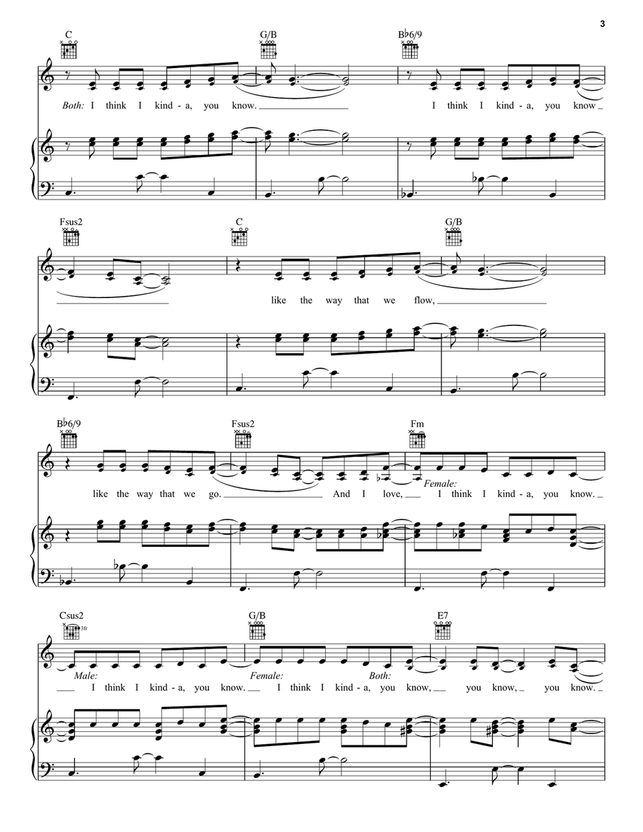 I Think I Kinda, You Know (Duet) (from High School Musical: The Musical: The Series) Piano, Vocal, Guitar scores gallery preview page 3