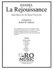 La Rejouissance from Royal Fireworks for Brass Octet