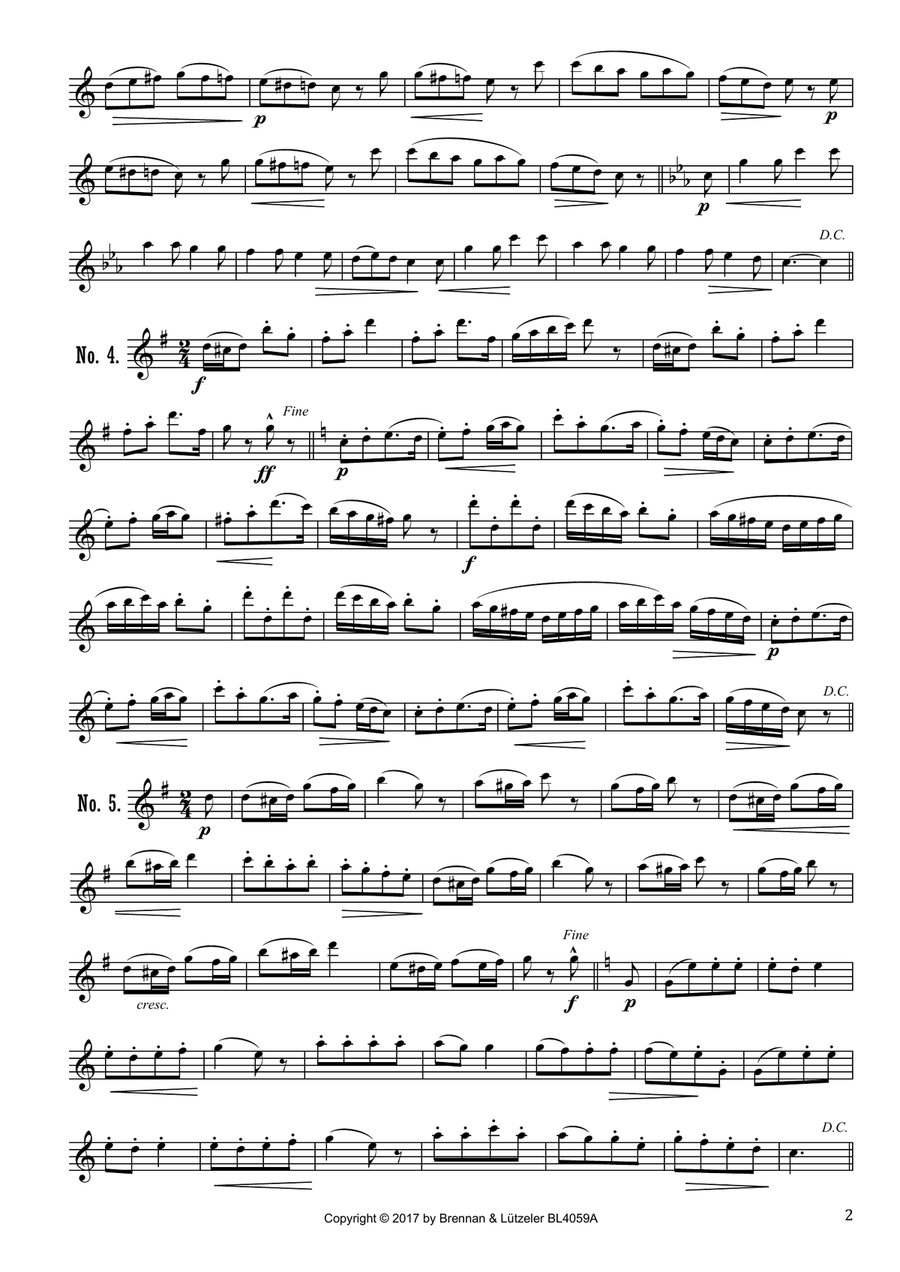 12 Solo Quadrilles for Treble/Alto Recorder Large Ensemble scores gallery preview page 5