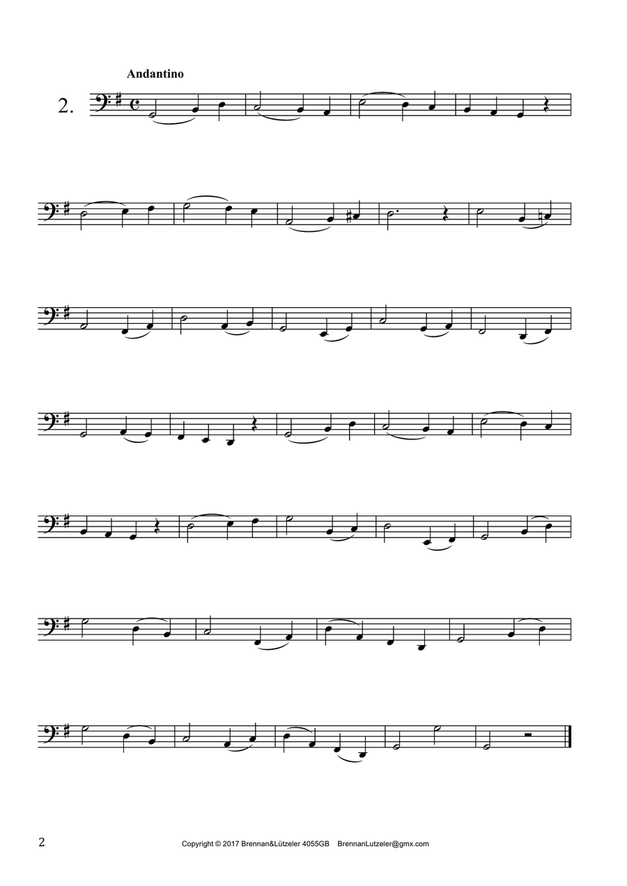 25 Progressive Studies For Great Bass Recorder (bass clef) Small Ensemble scores gallery preview page 4