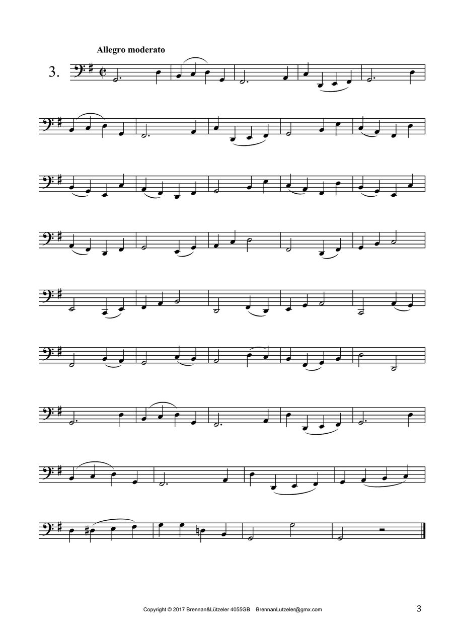 25 Progressive Studies For Great Bass Recorder (bass clef) Small Ensemble scores gallery preview page 5