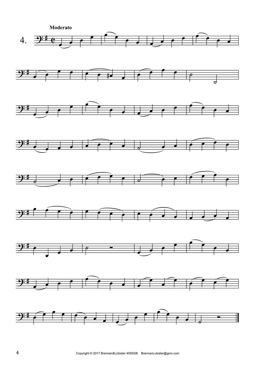 25 Progressive Studies For Great Bass Recorder (bass clef) Small Ensemble scores gallery preview page 6