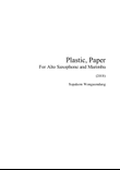 Plastic, Paper for Alto Saxophone and Marimba