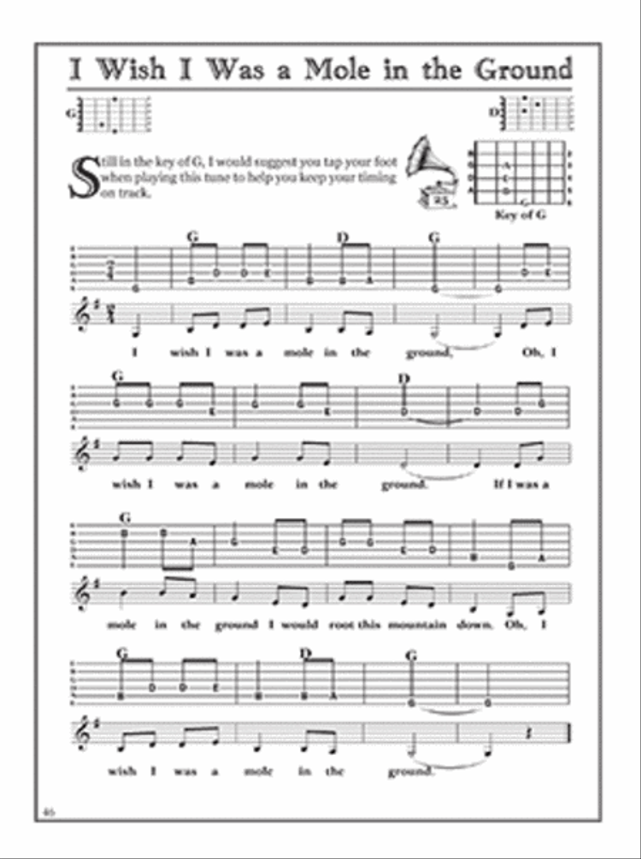 Easy 2-Chord Songs for Guitar-33 Simple Songs with Lyrics, Music & Tab Acoustic Guitar scores gallery preview page 3