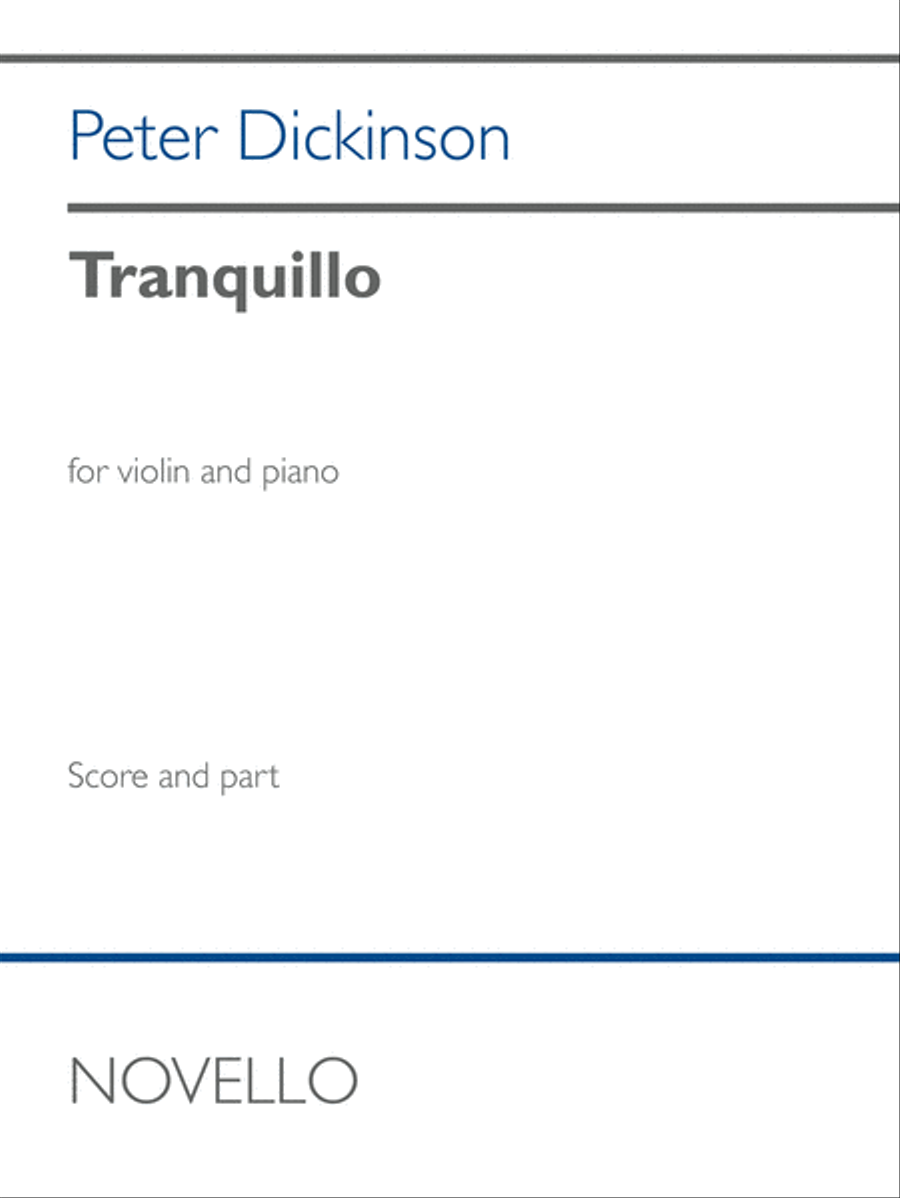 Tranquillo Tranquillo Violin Solo scores gallery preview page 1
