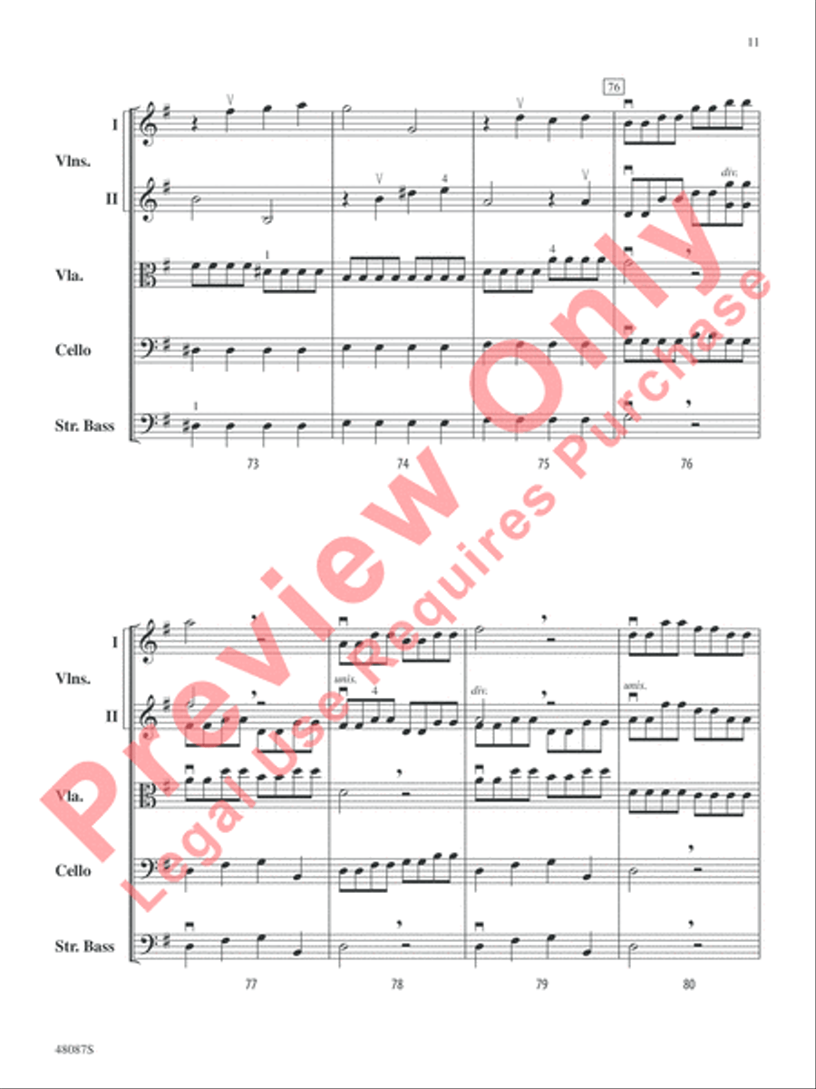 Allegro String Orchestra scores gallery preview page 12