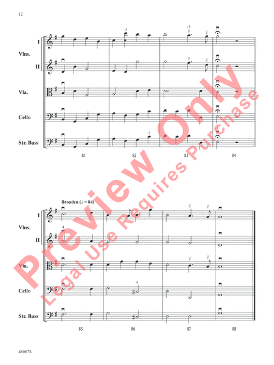 Allegro String Orchestra scores gallery preview page 13