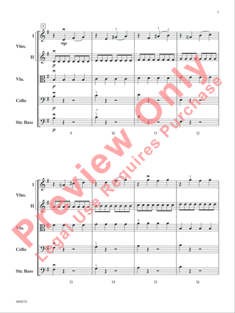 Allegro String Orchestra scores gallery preview page 4