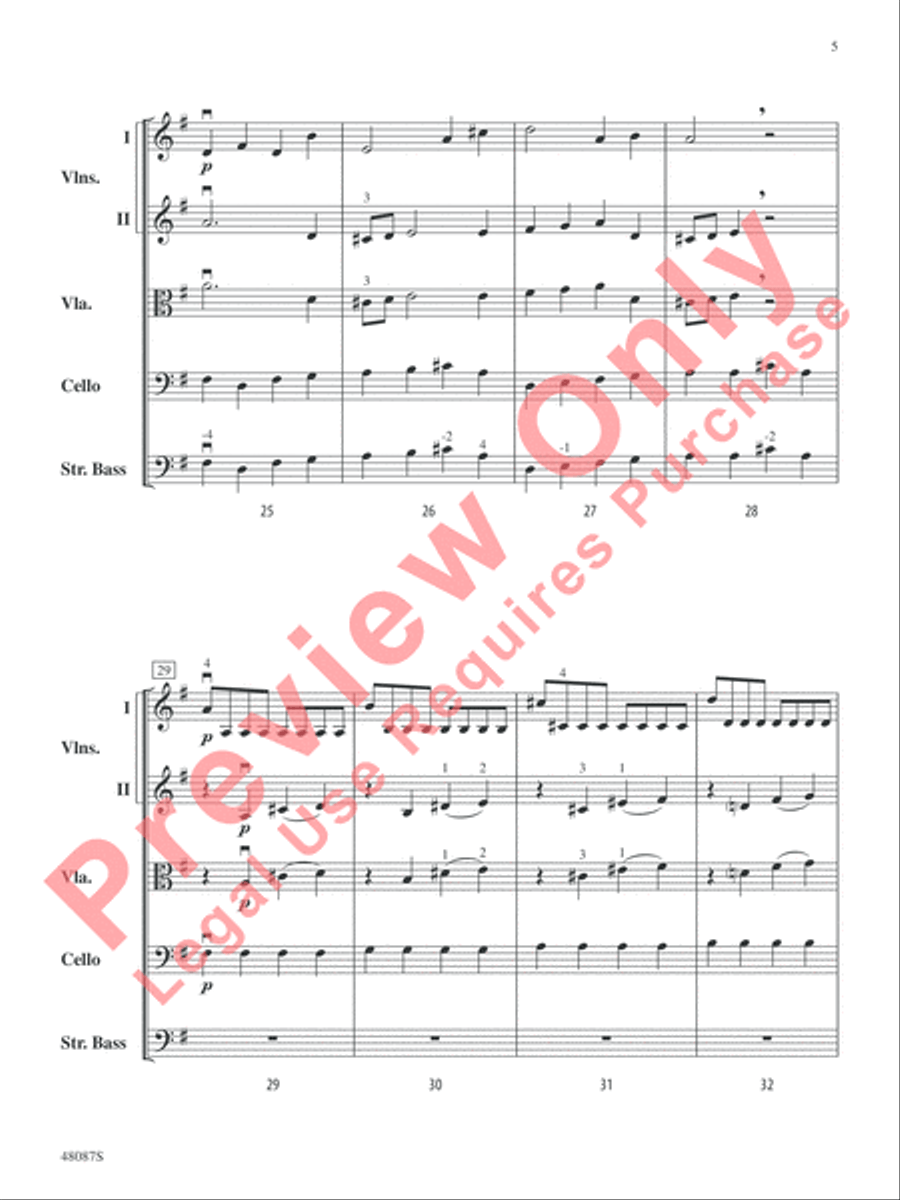 Allegro String Orchestra scores gallery preview page 6