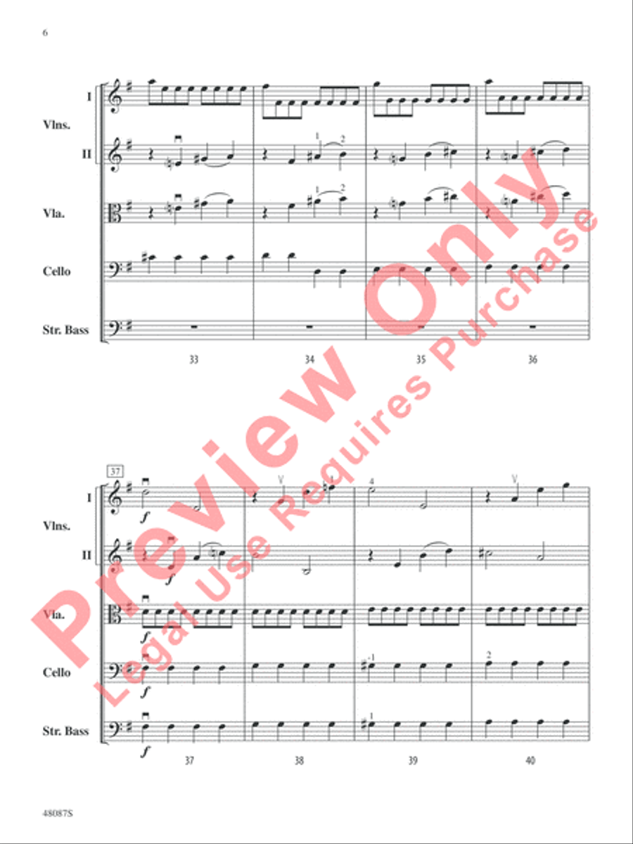 Allegro String Orchestra scores gallery preview page 7