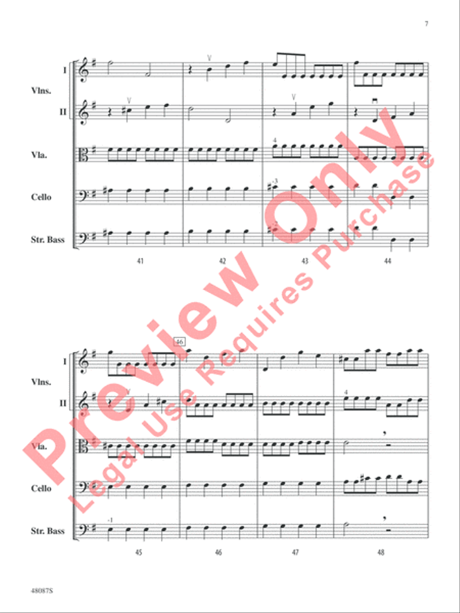 Allegro String Orchestra scores gallery preview page 8