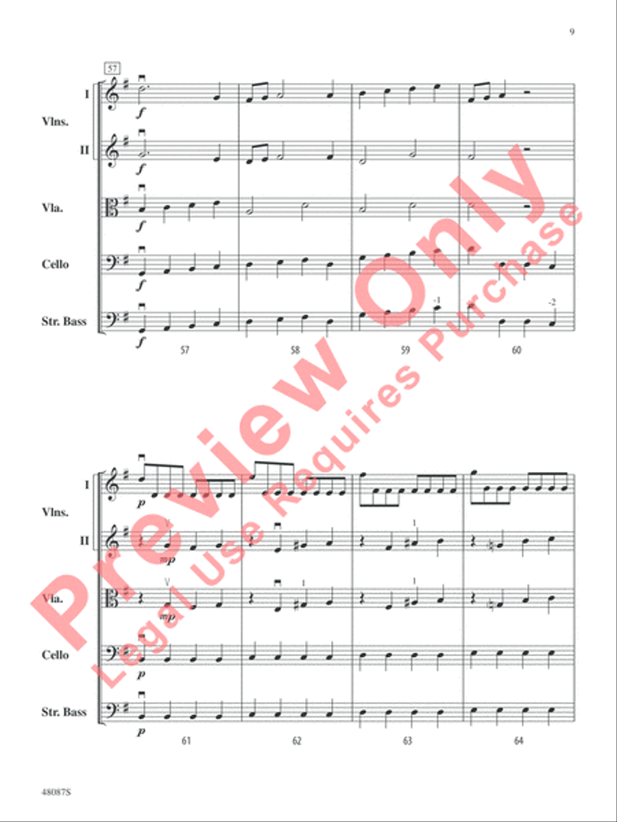Allegro String Orchestra scores gallery preview page 10