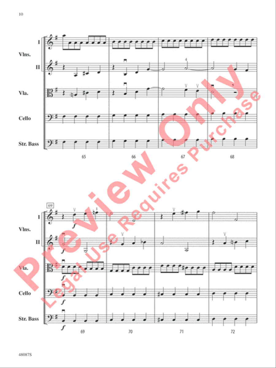 Allegro String Orchestra scores gallery preview page 11