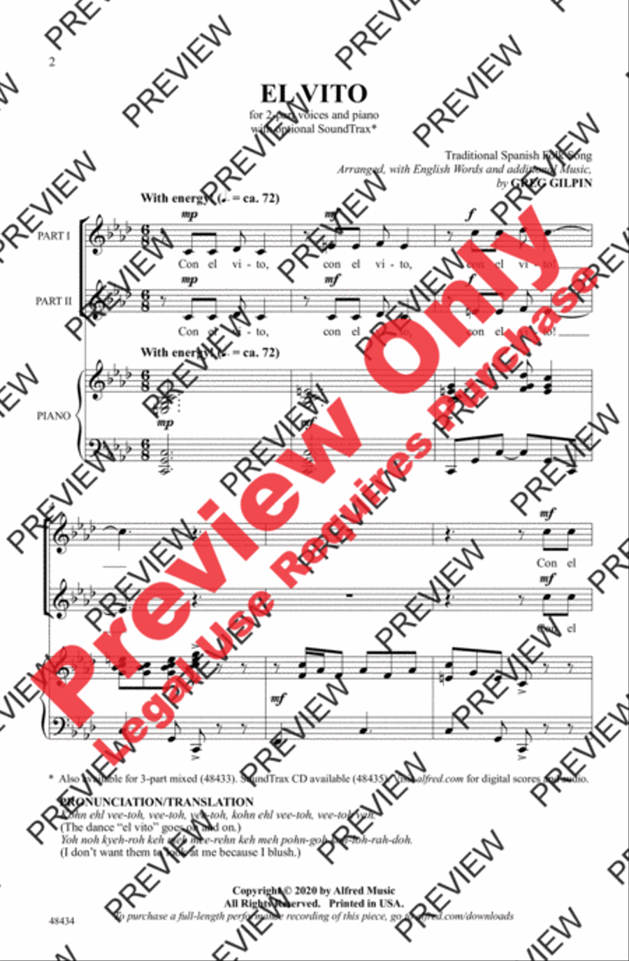 El Vito El Vito 2-Part scores gallery preview page 2