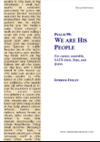 Psalm 99: We are His People
