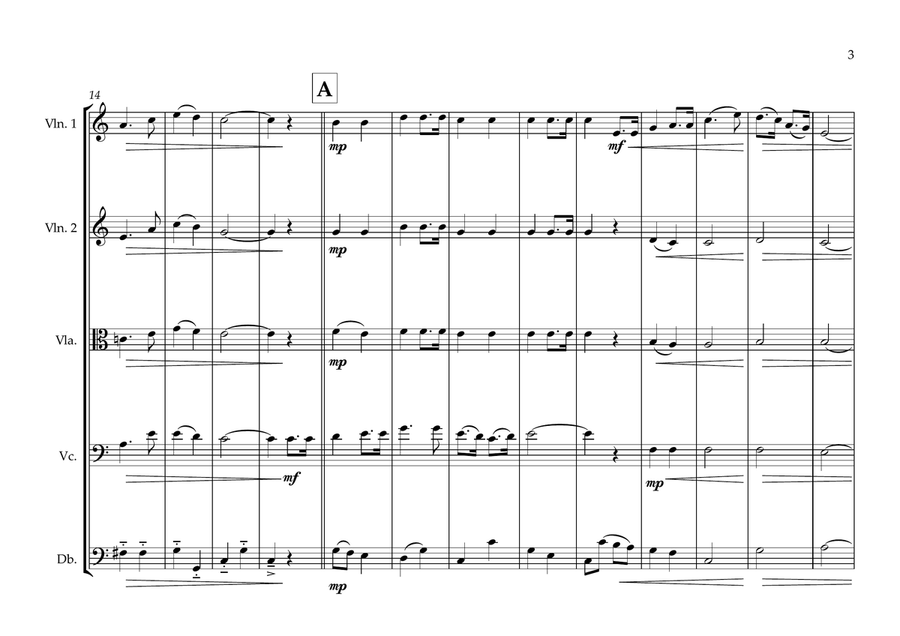 Ethiopian National Anthem for String Orchestra (MFAO World National Anthem Series) String Orchestra scores gallery preview page 3