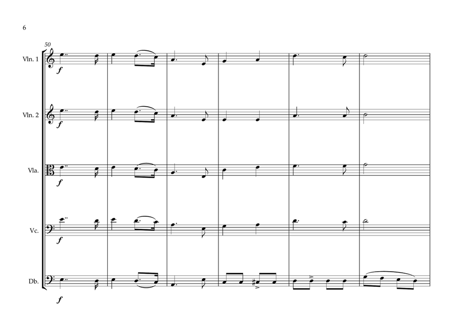 Ethiopian National Anthem for String Orchestra (MFAO World National Anthem Series) String Orchestra scores gallery preview page 6