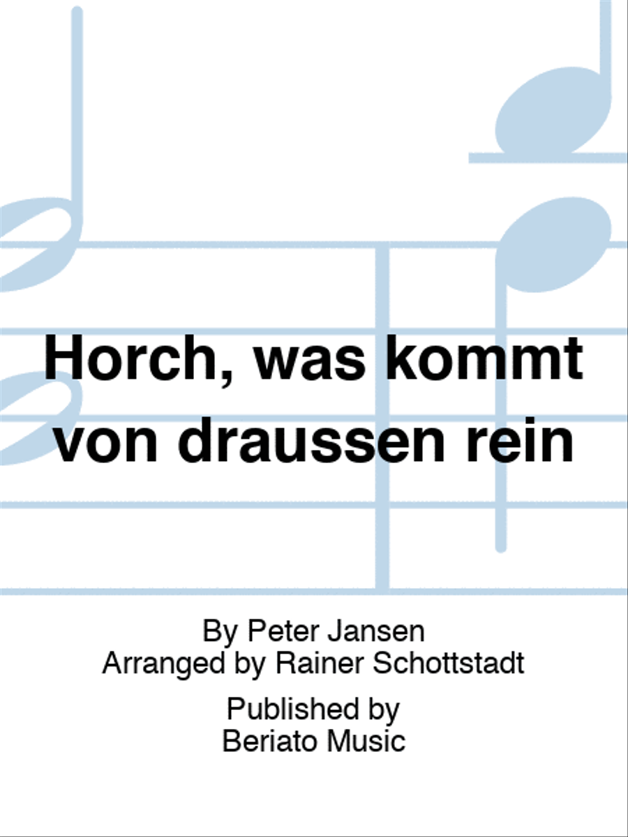 Horch, was kommt von draußen rein Bassoon Quartet scores gallery preview page 1