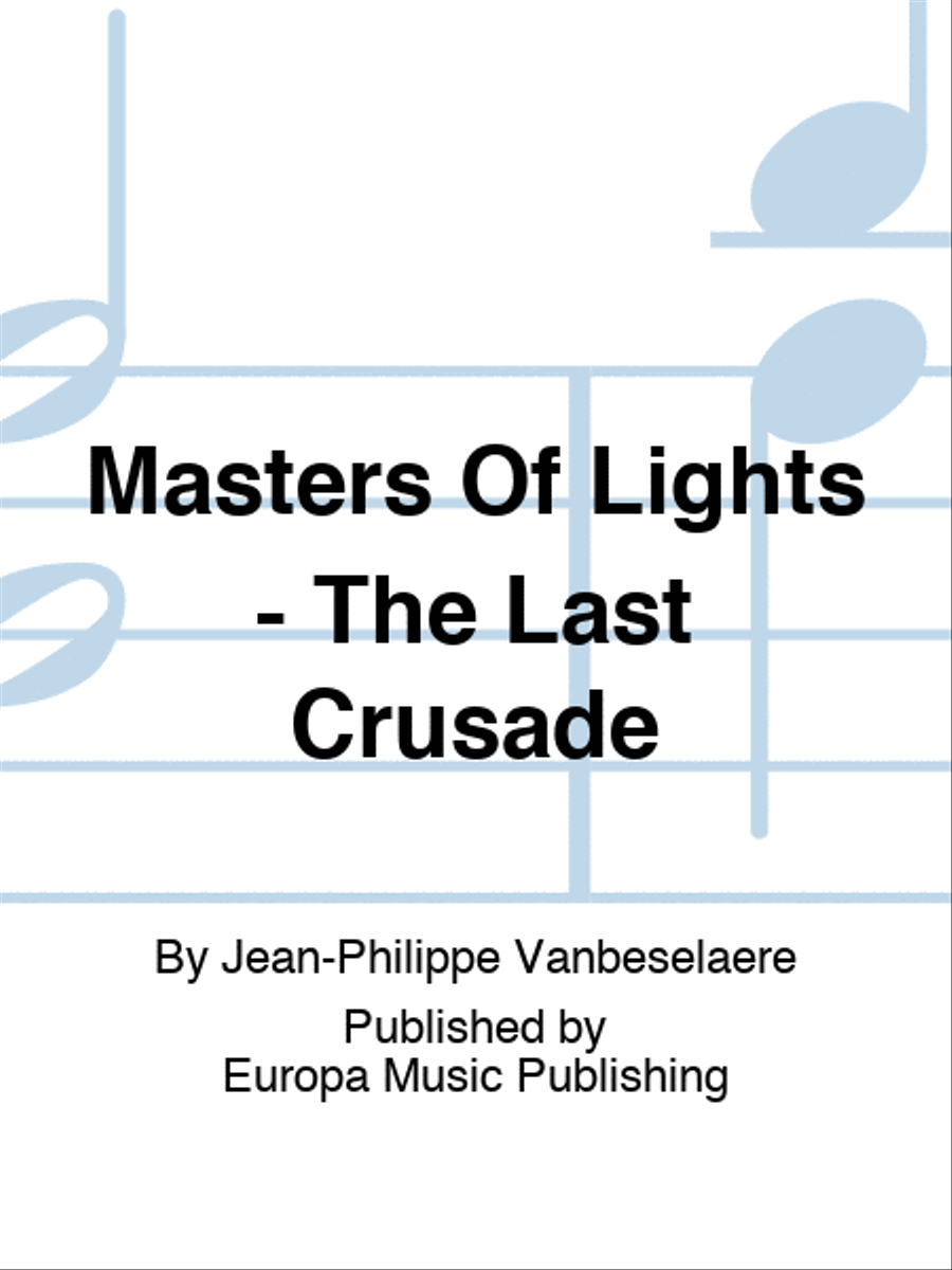 Masters Of Lights - The Last Crusade Orchestra scores gallery preview page 1