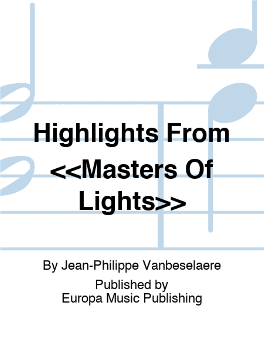 Highlights From «Masters Of Lights» Set of Parts scores gallery preview page 1
