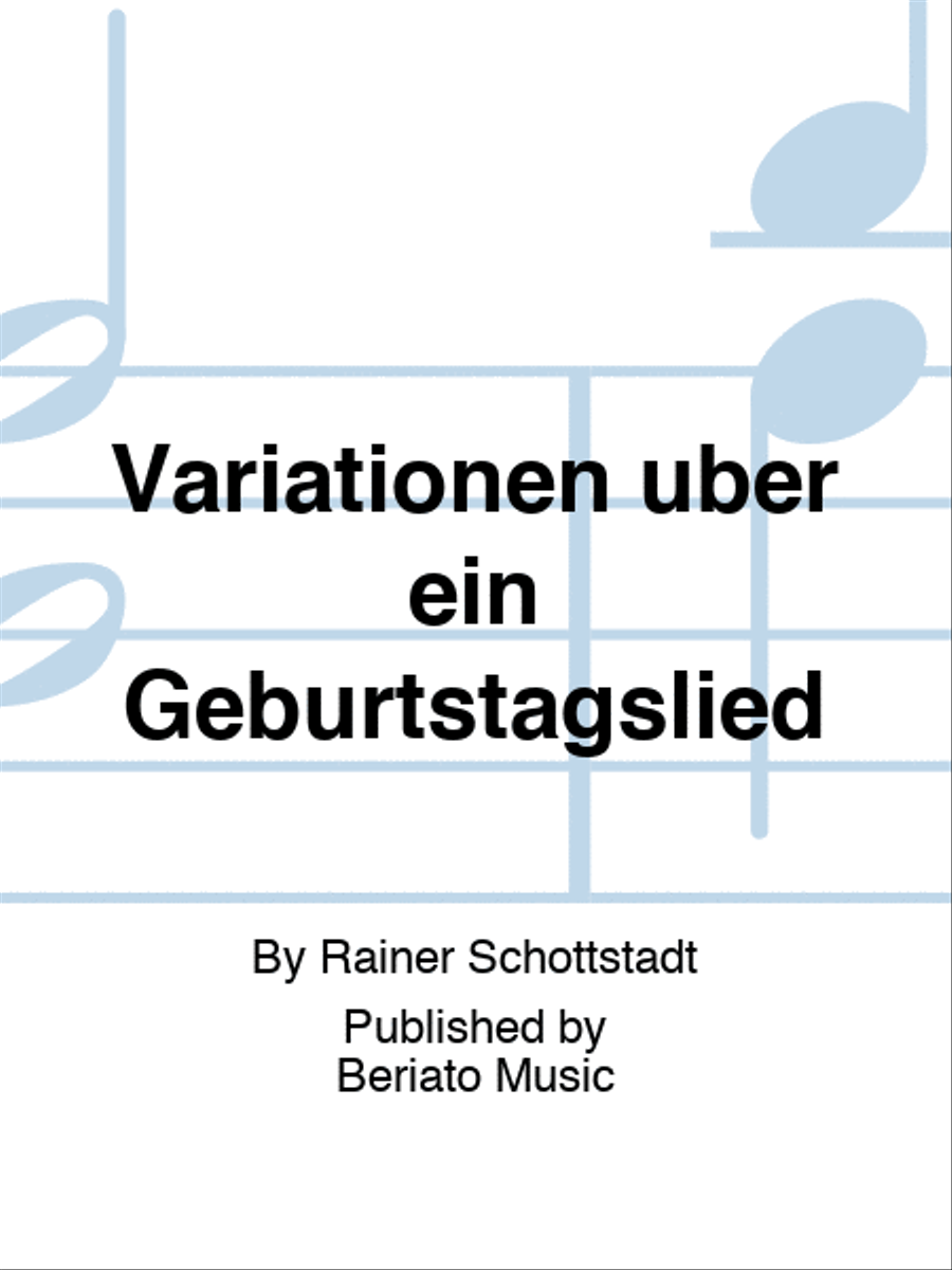 Variationen über ein Geburtstagslied Bassoon scores gallery preview page 1