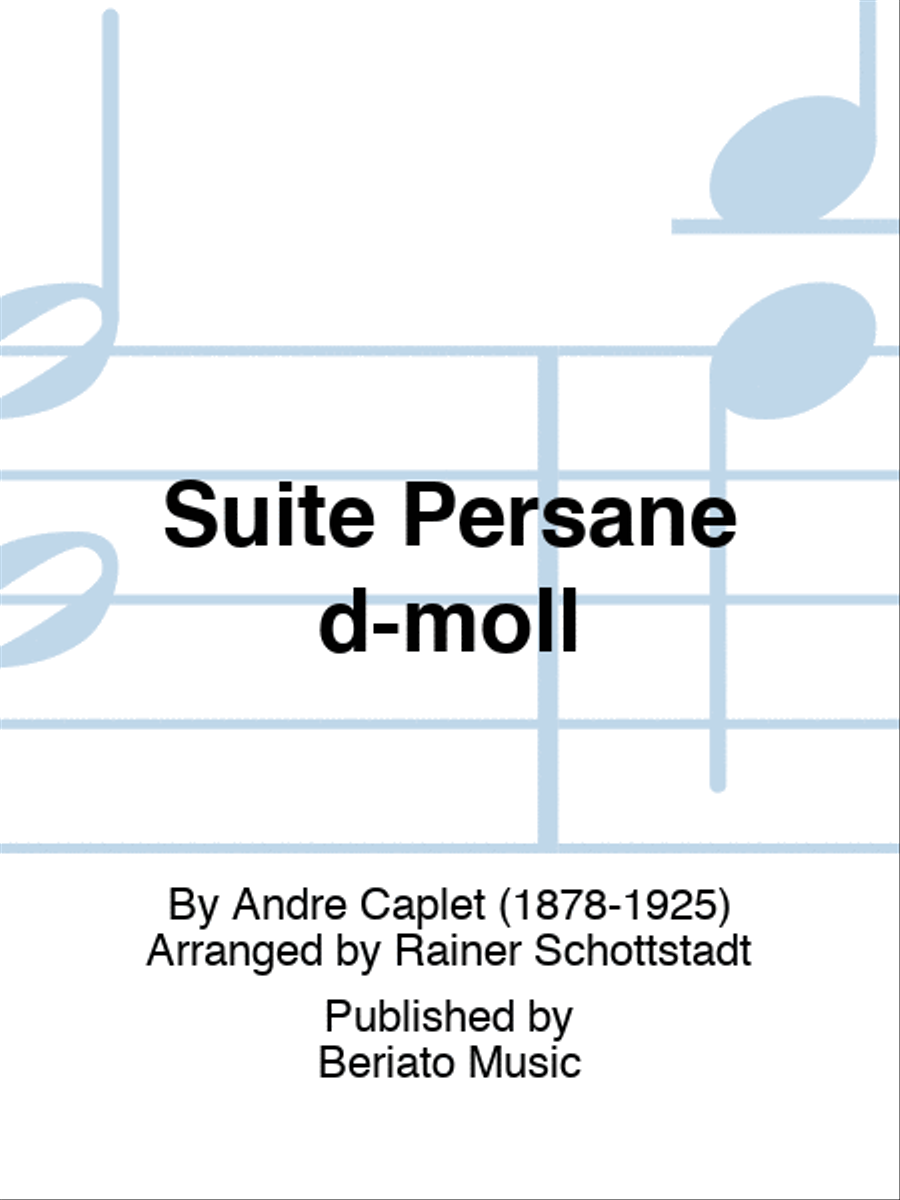 Suite Persane d-moll Bassoon scores gallery preview page 1