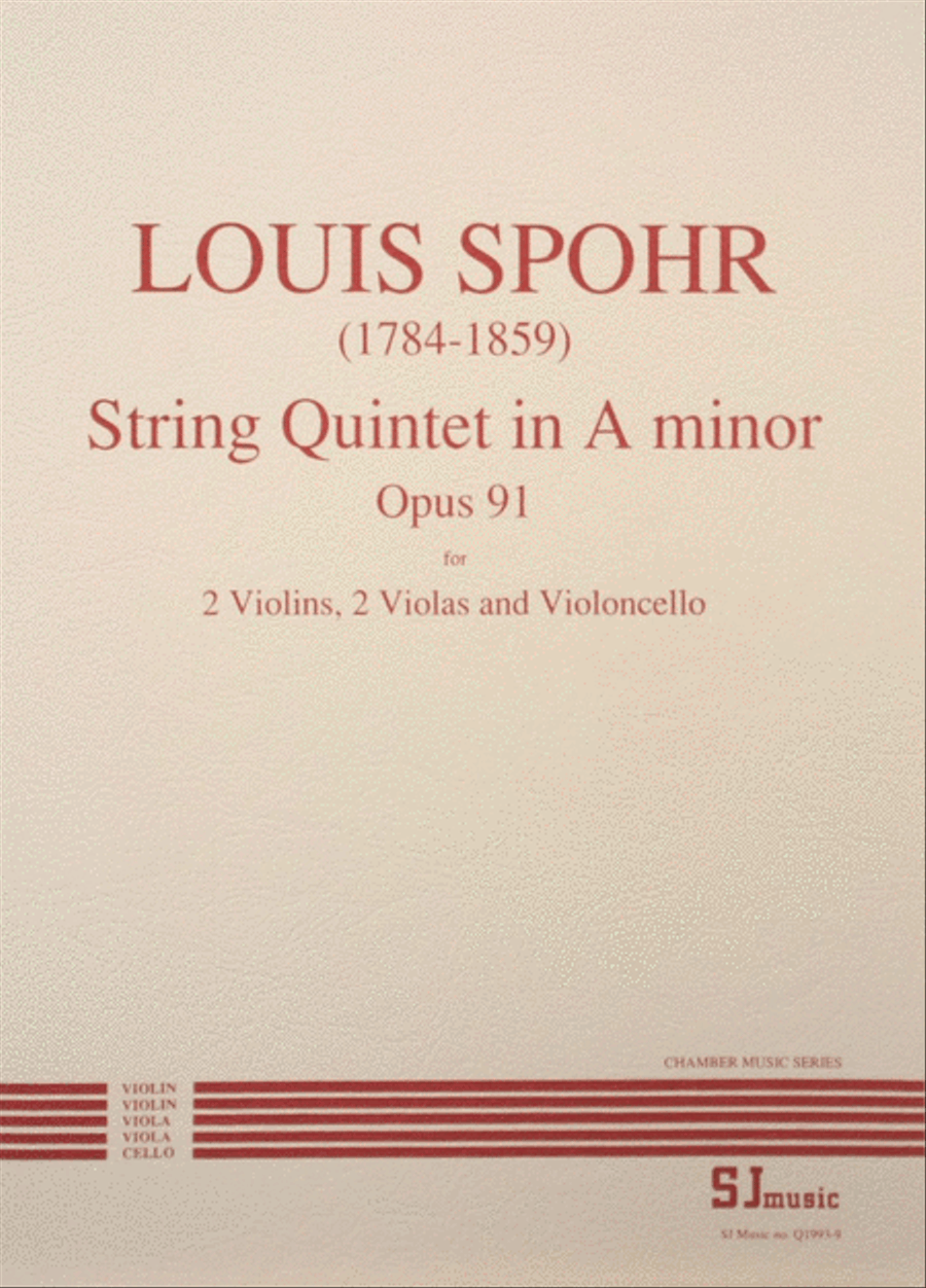 String Quintet In A Minor String Quintet scores gallery preview page 1
