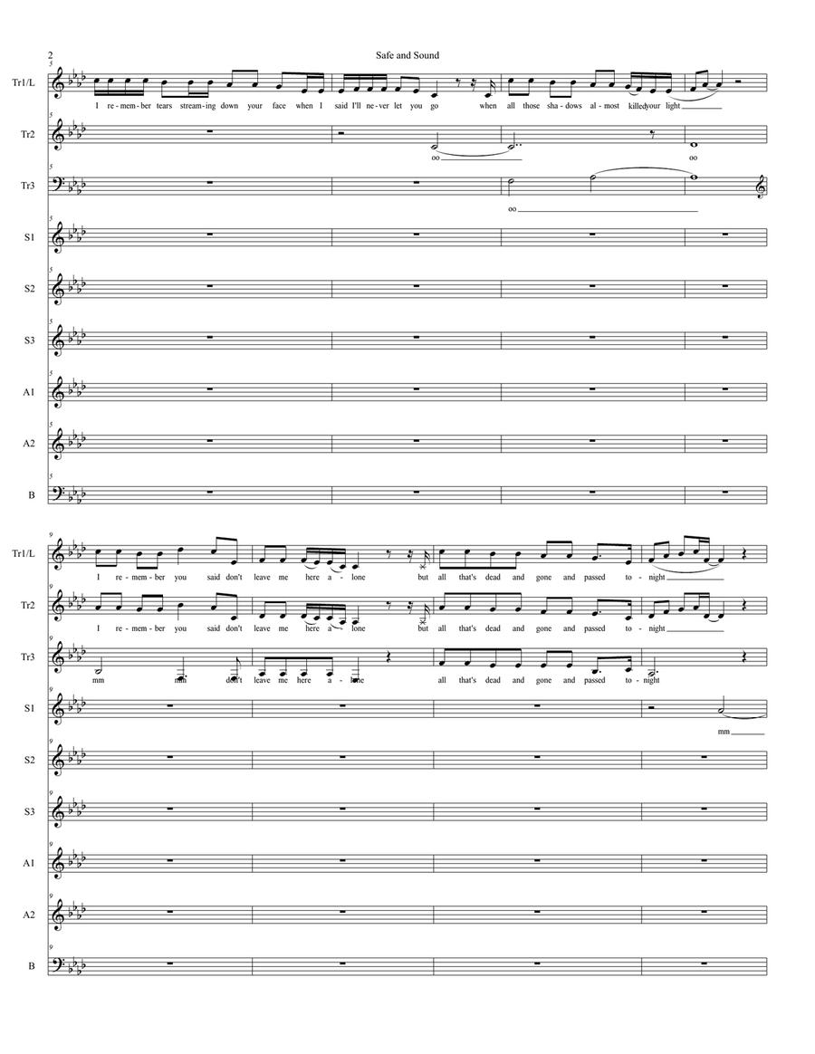 Safe & Sound Safe & Sound SSA scores gallery preview page 2