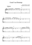 Count Your Blessings (easy piano solo with chords) mini preview