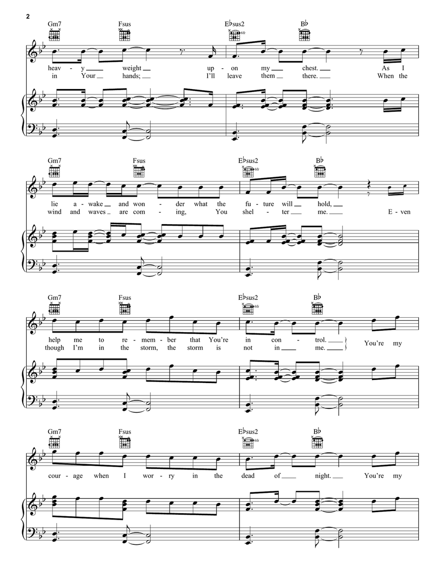 I Will Fear No More I Will Fear No More Piano, Vocal, Guitar scores gallery preview page 2