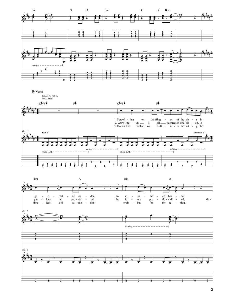 Subdivisions Subdivisions Guitar Tablature scores gallery preview page 3
