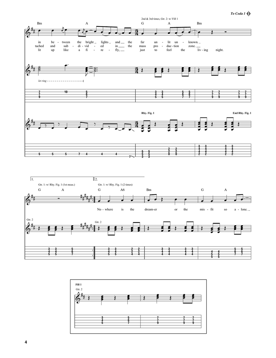 Subdivisions Subdivisions Guitar Tablature scores gallery preview page 4