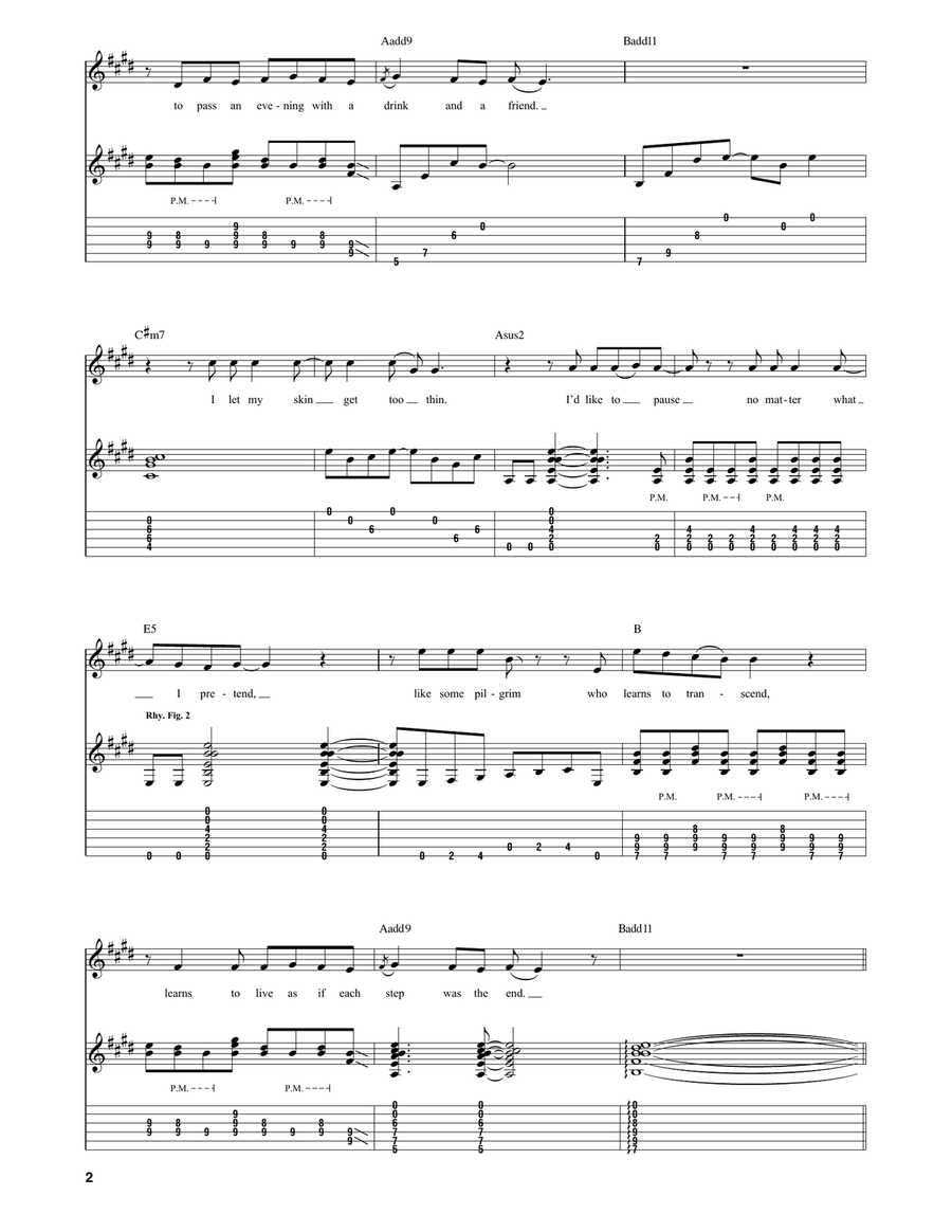 Time Stand Still Time Stand Still Guitar Tablature scores gallery preview page 2