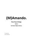 (M)Amando. (Loving). Instrumental Guitar trio bolero.
