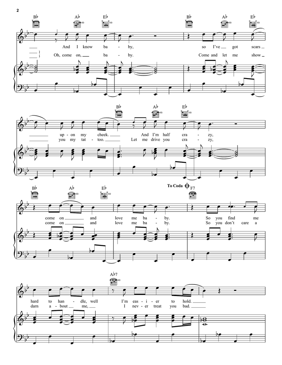 I'm No Angel I'm No Angel Piano, Vocal, Guitar scores gallery preview page 2