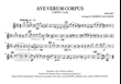 AVE VERUM CORPUS (Mozart) - March card (A5) parts only
