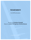 Remember (SATB and piano)