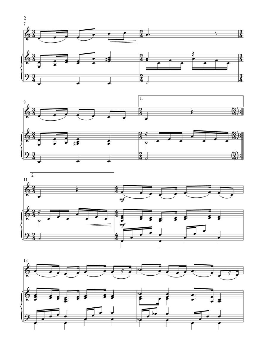 Castle On A Cloud (from Les Miserables) Violin Solo scores gallery preview page 2