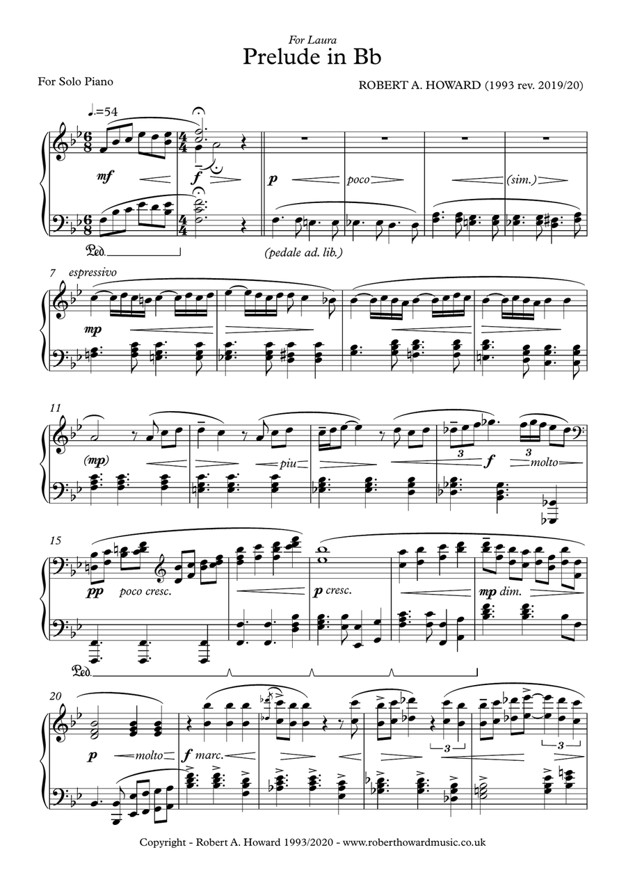 Prelude in B flat Piano Method scores gallery preview page 2