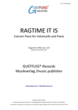 Ragtime It Is - Concert Piece for Violoncello and Piano