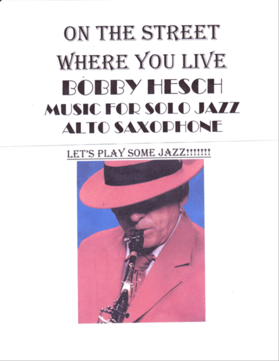 On The Street Where You Live Alto Saxophone scores gallery preview page 1