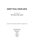 Don't Pull Your Love