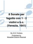 8 Sonate (from 