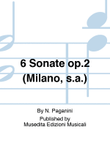 6 Sonate op.2 (Milano, s.a.)