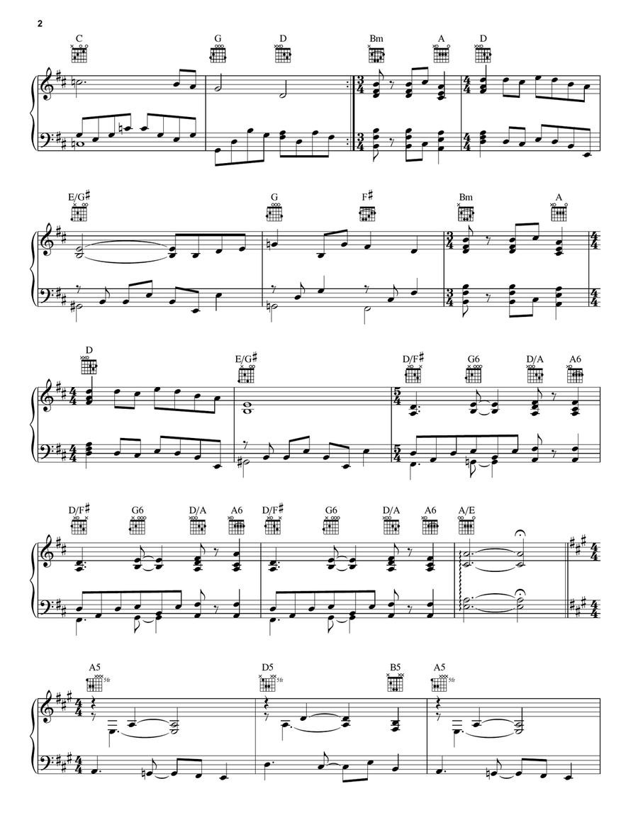 A Farewell To Kings A Farewell To Kings Piano, Vocal, Guitar scores gallery preview page 2