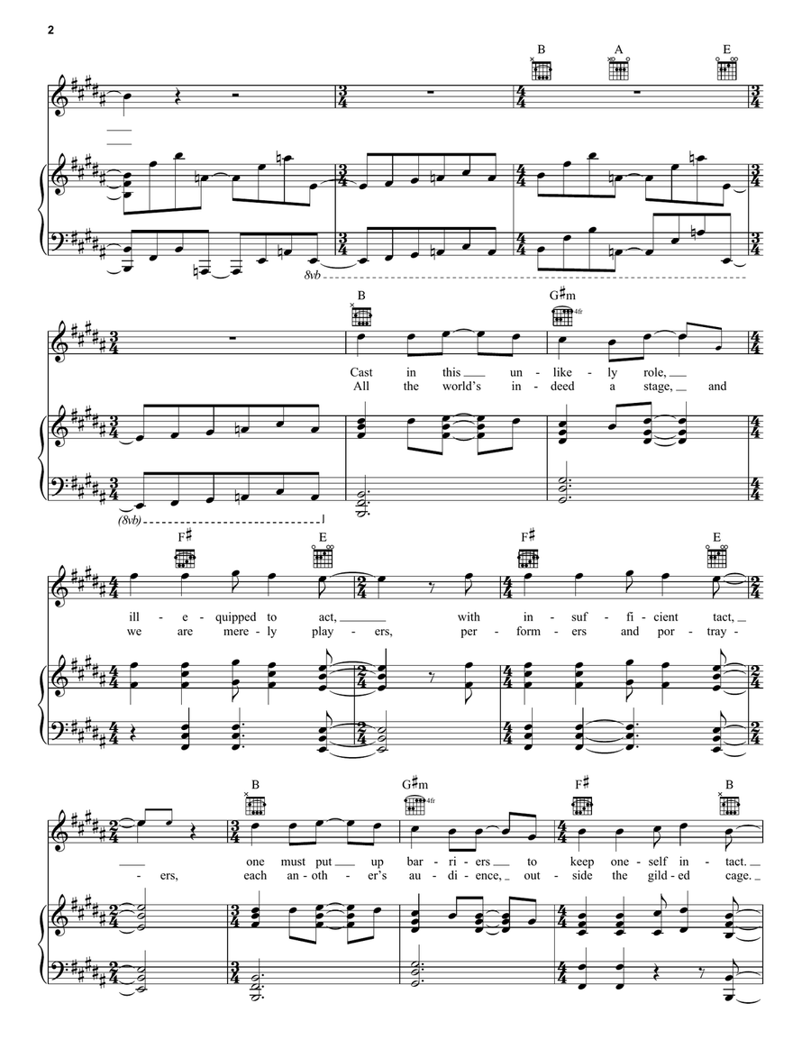 Limelight Limelight Piano, Vocal, Guitar scores gallery preview page 2