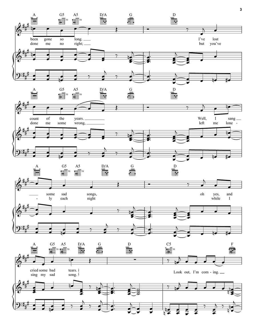 Finding My Way Finding My Way Piano, Vocal, Guitar scores gallery preview page 3