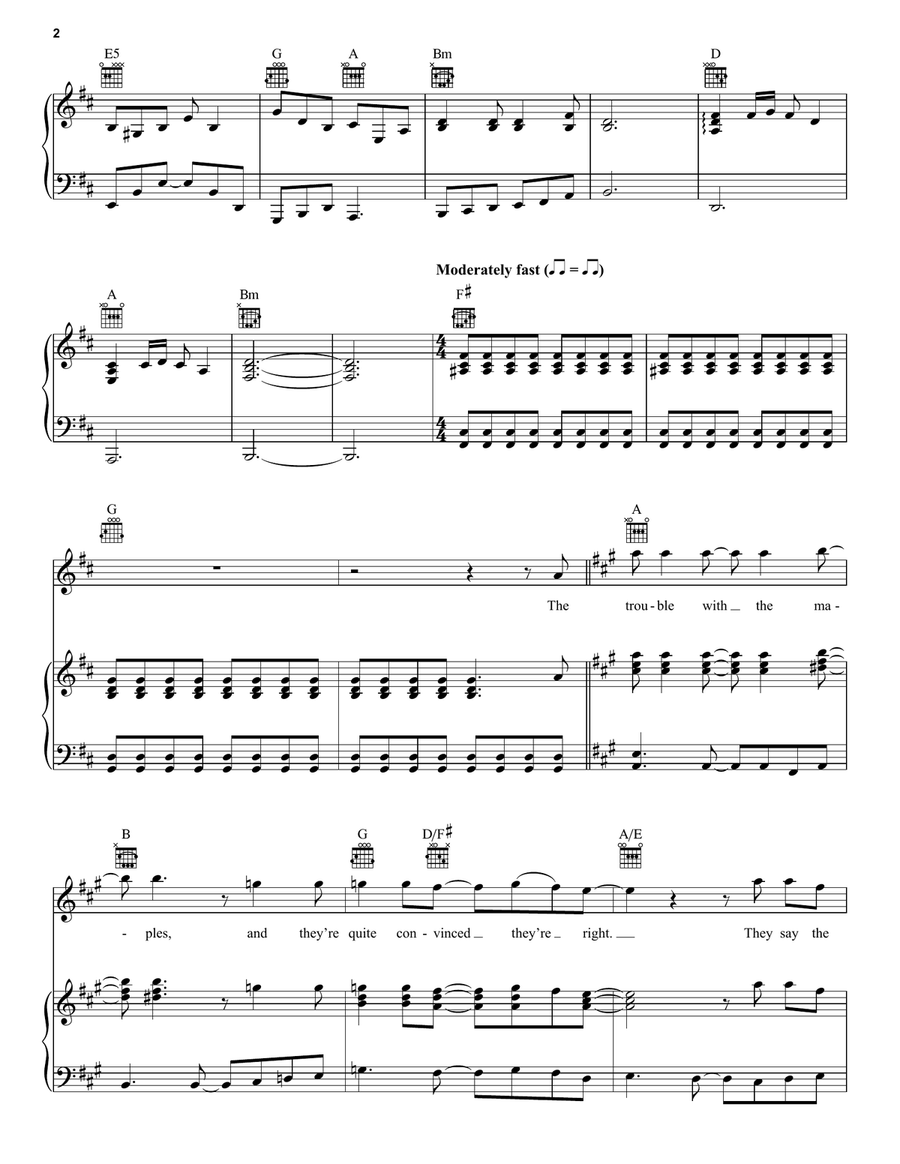 The Trees The Trees Piano, Vocal, Guitar scores gallery preview page 2