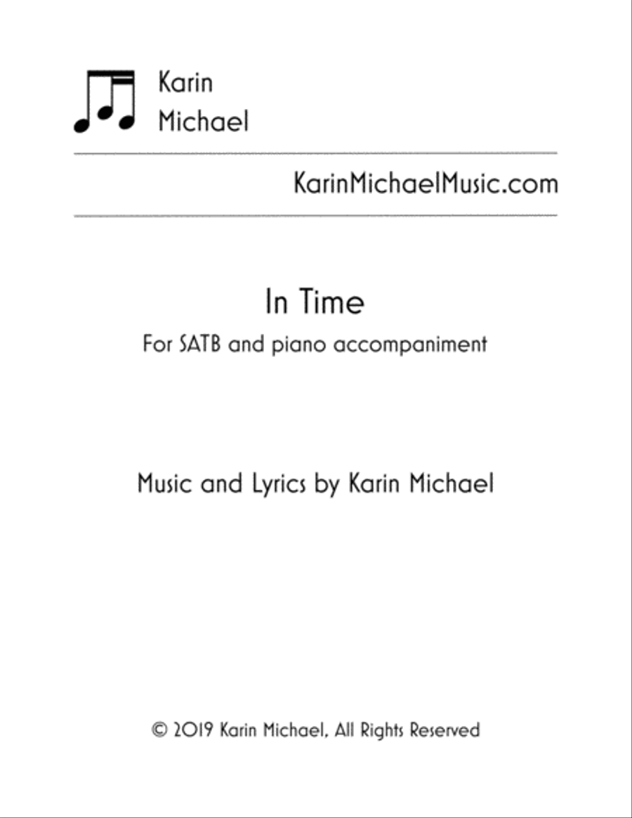 In Time 4-Part scores gallery preview page 1