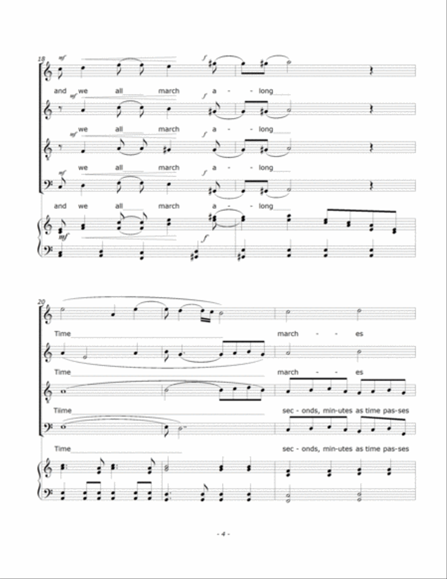 In Time 4-Part scores gallery preview page 5